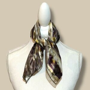 Elegant Multicolor Silk Scarf